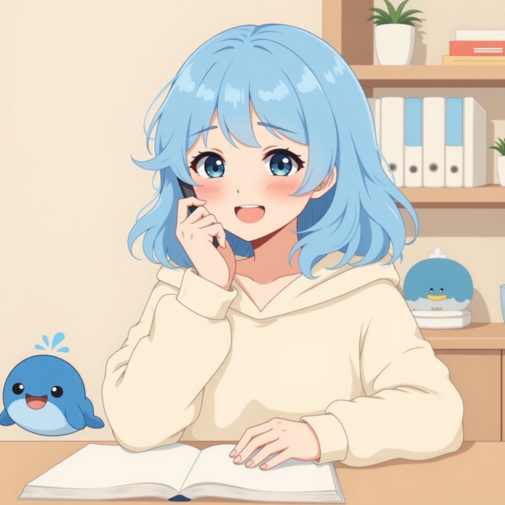 あおいちゃんとクジラくん